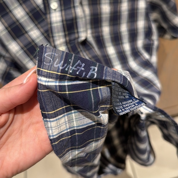 Nautica Blue Plaid short sleeve button down - Size XL - Picture 5 of 8